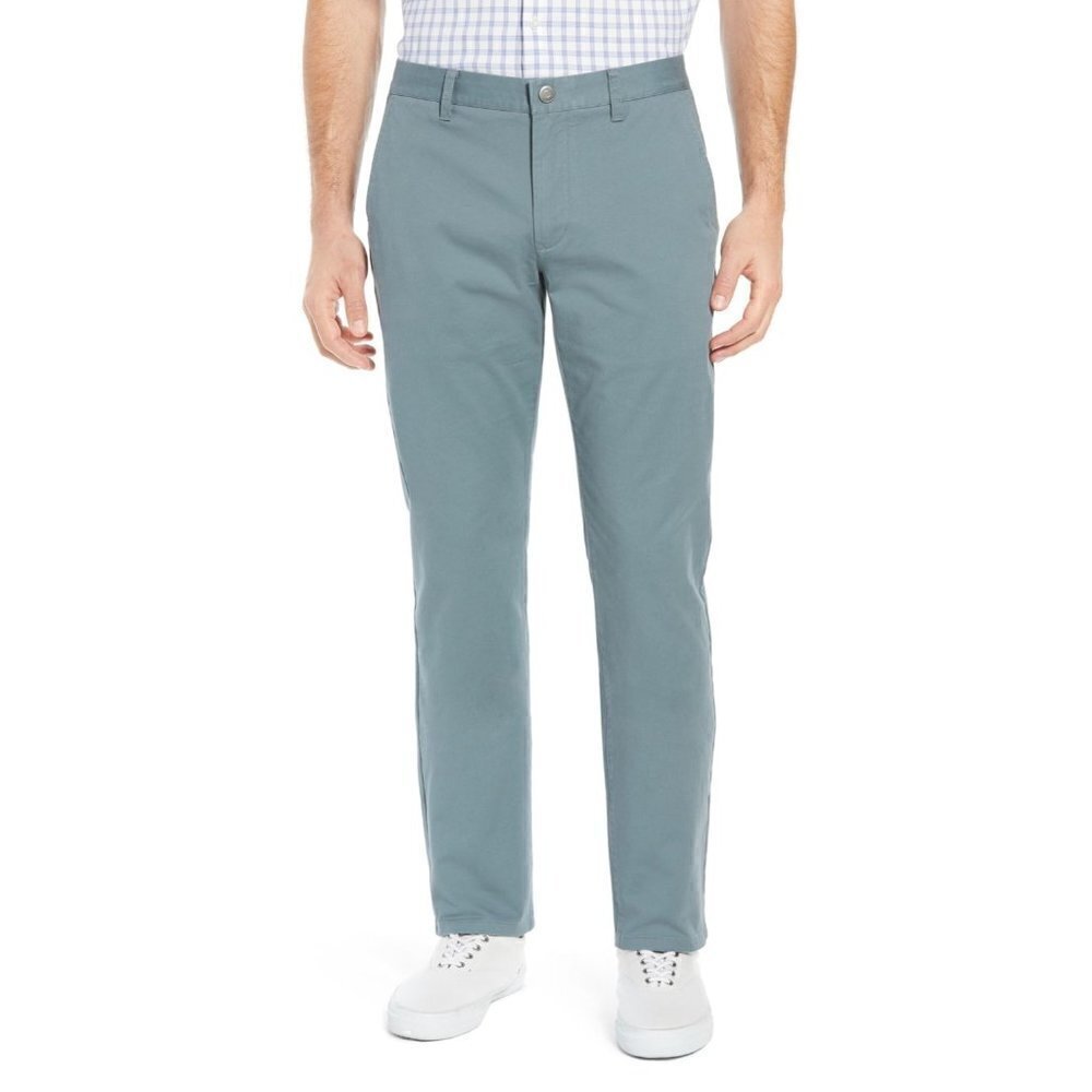 NEW Men's Bonobos Slim Fit Stretch Washed Chinos - Green MSRP $98